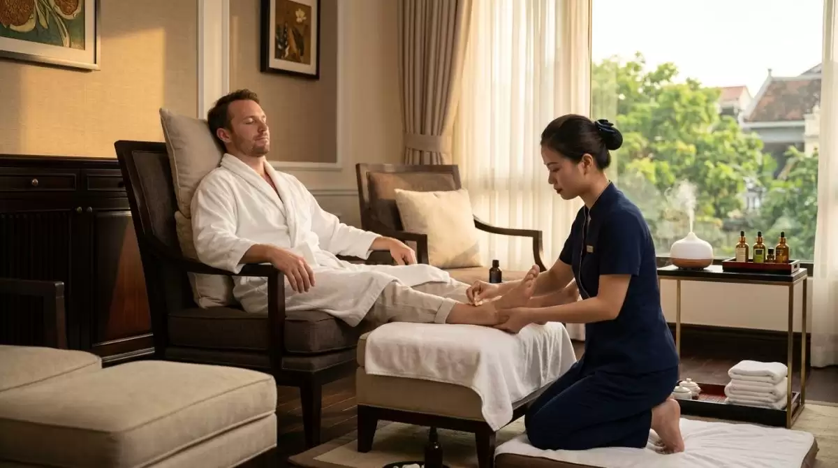 Massage Near Han Market – Premium In-Room Therapist Delivery For Downtown Hotel Guests