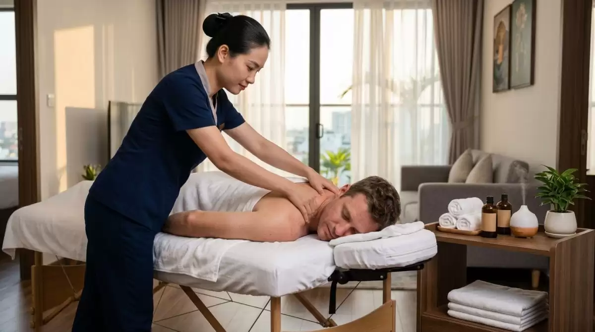 Premium Massage near Han River Accommodations 2 Advanced Body Restoration Administered Privately Inside Your Personal Riverside Living Space